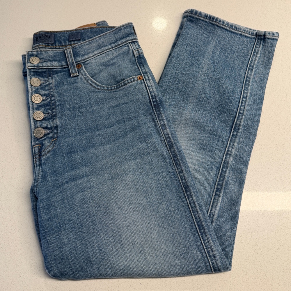 Lucky Brand Straight Crop Button-Fly Jeans